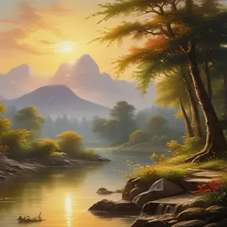 oil painting wallpaper