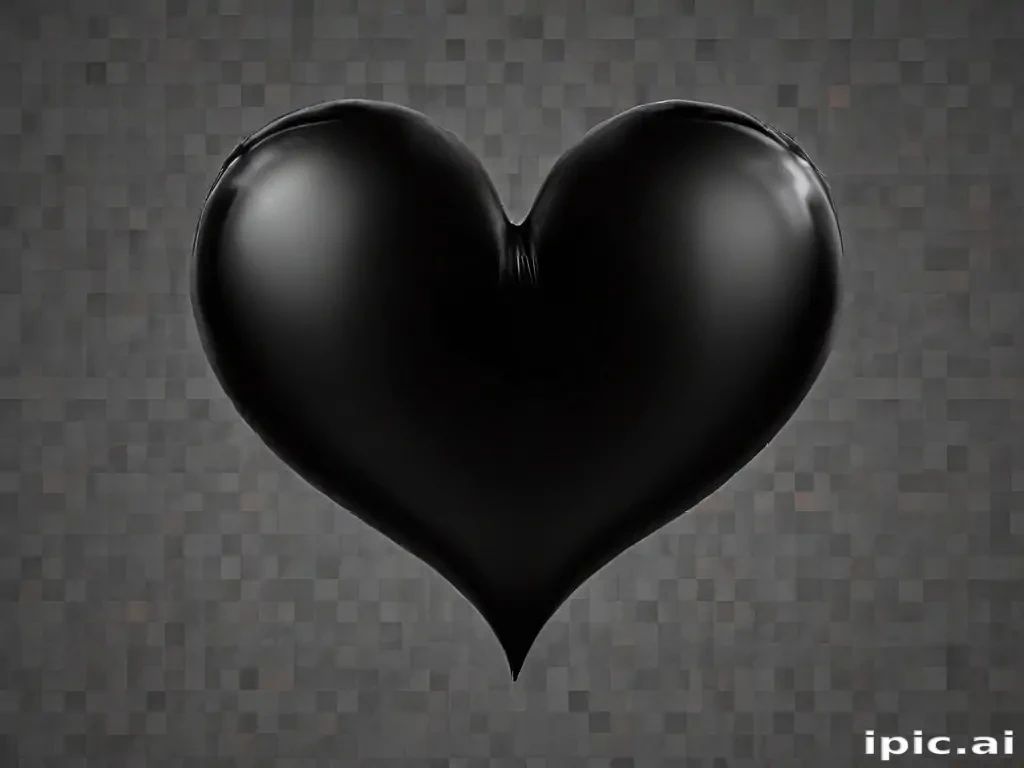 black heart transparent