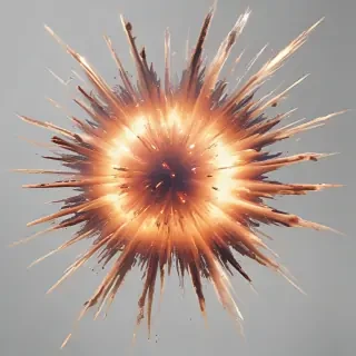 transparent explosion