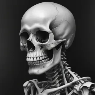 creative skeleton drawings