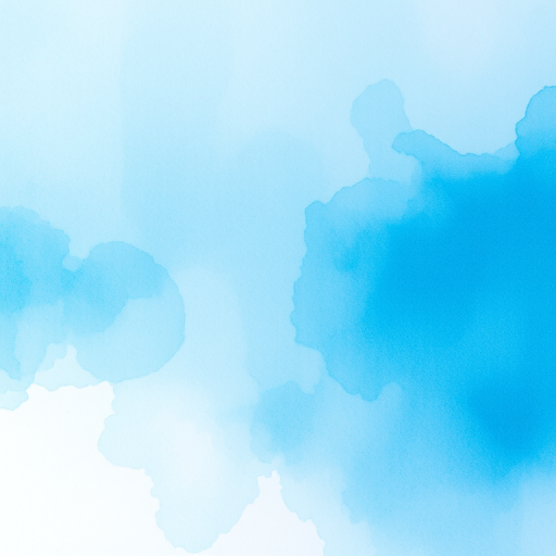 Create a vibrant blue watercolor texture with a soft gradient effect, using a Canon EOS 5D Mark IV camera settings of f/8 aperture, 1/125 shutter speed, and ISO 100, in a top-down view style to enhance the clarity and detail of the watercolor strokes.