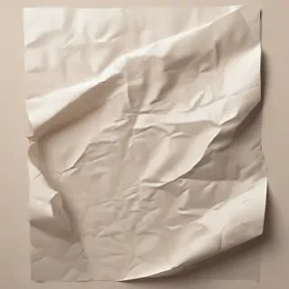 wrinkled paper overlay