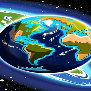 cartoon picture planet earth