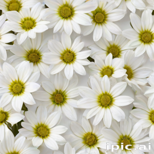 white flowers on white background