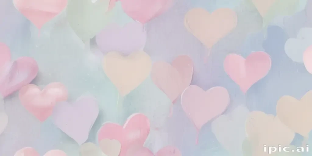 pastel heart wallpaper