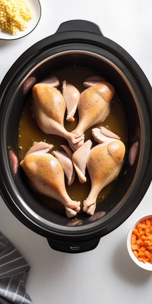 chicken leg quarters in crock pot