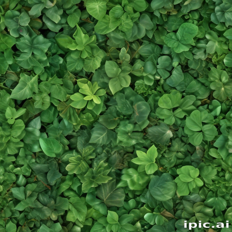 Lush Green Foliage: A Vibrant Tapestry of Diverse Leafy Textures and ...