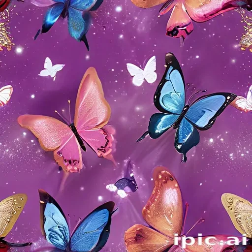 glitter butterfly wallpaper