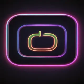 neon instagram logo