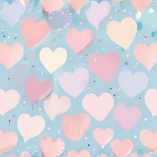 pastel heart background