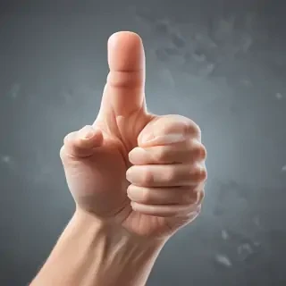 transparent thumbs up