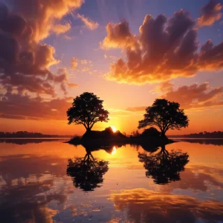 cute sunset wallpaper