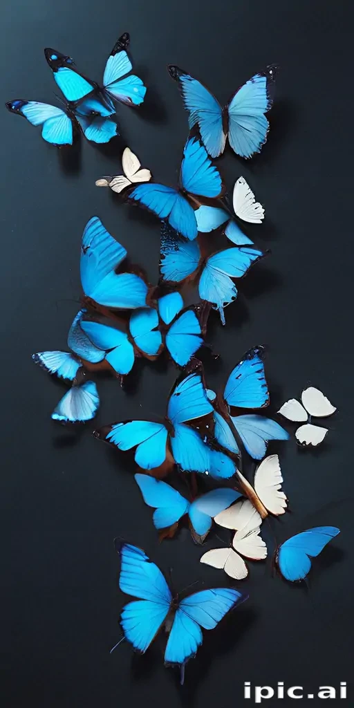 blue butterfly aesthetic