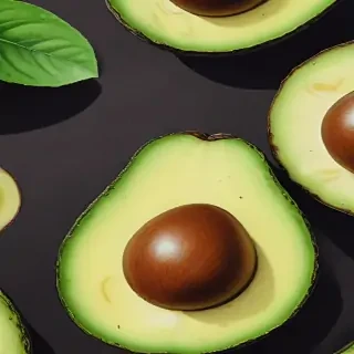 avocado drawing