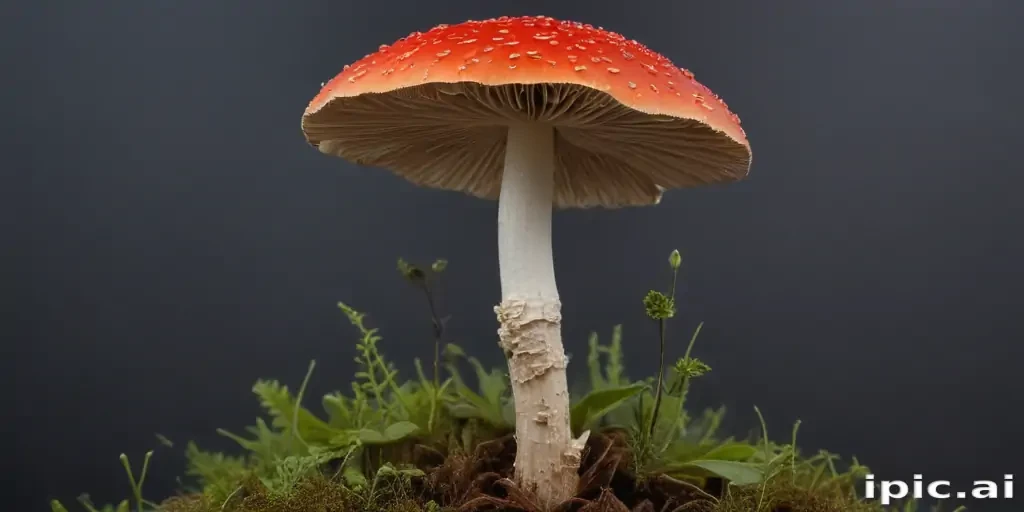 thin stemmed mushroom