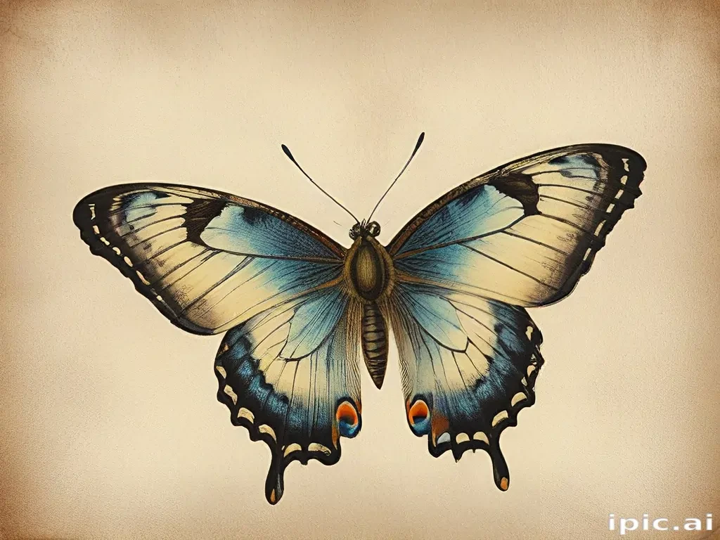 vintage butterfly illustration