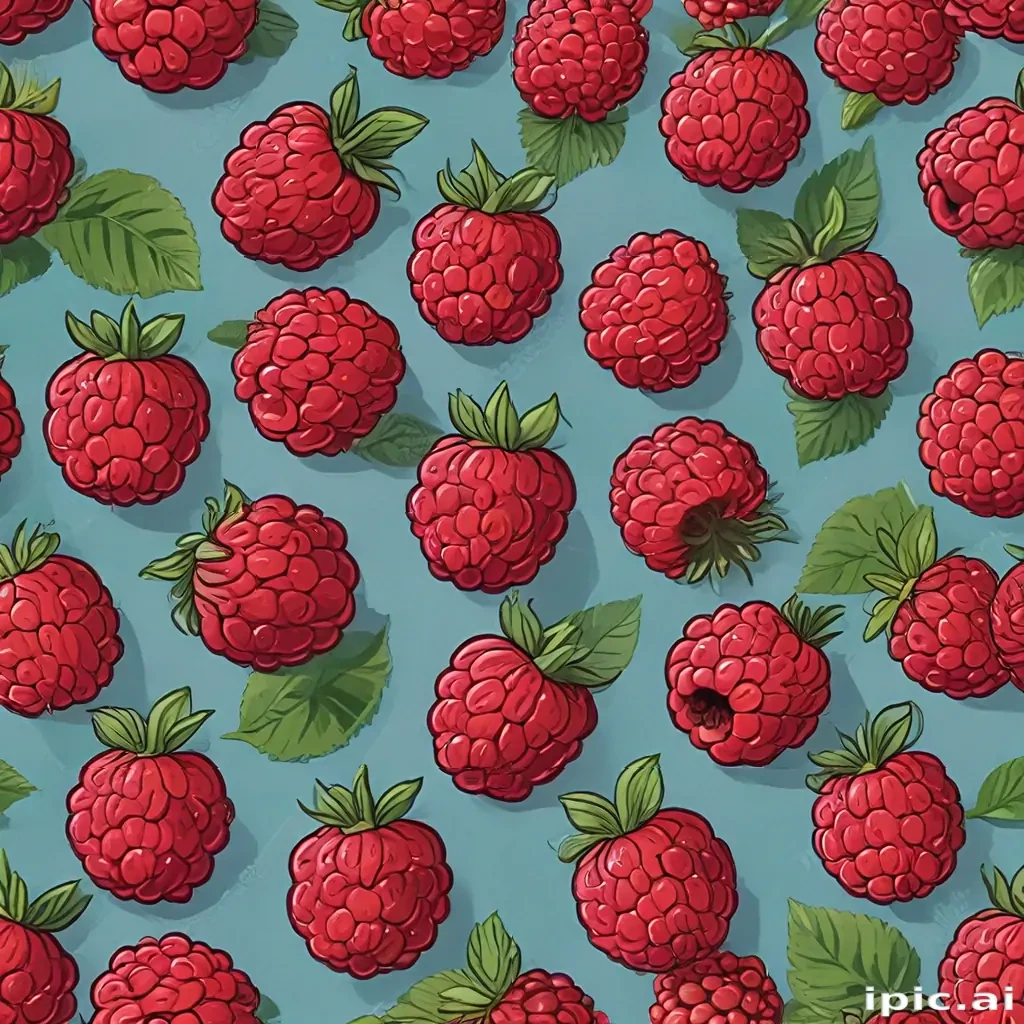 cartoon raspberry