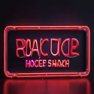 neon sign mockup