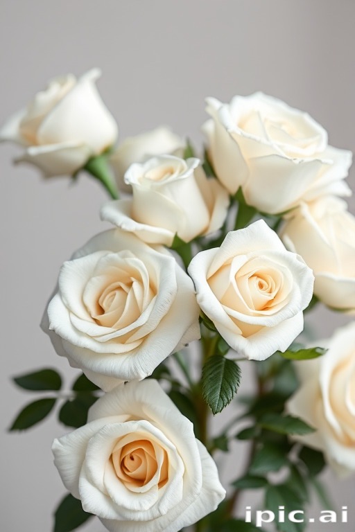 white roses png