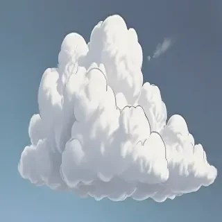 cartoon cloud drawing