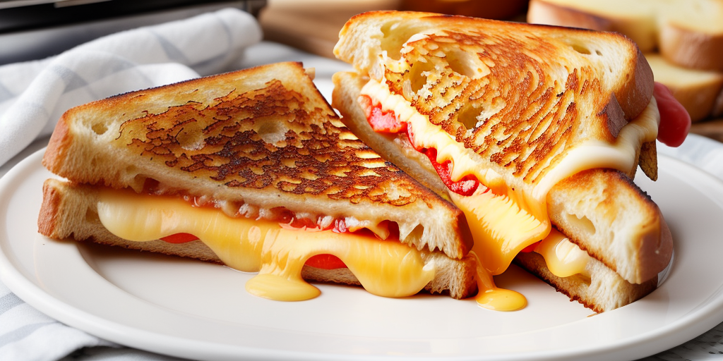 grilled cheese in a toaster oven