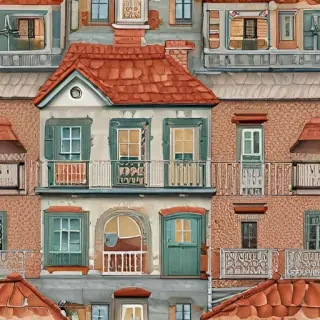 background of a house