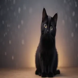 cute black cat wallpaper