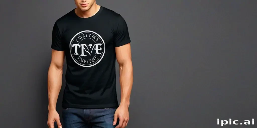 black t shirt mockup