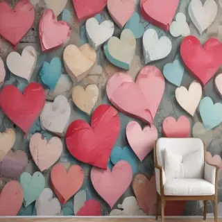 hearts background wallpaper