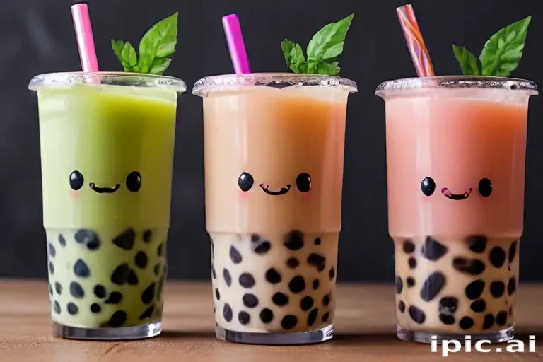 cute boba tea wallpapers