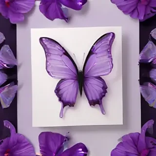 aesthetic purple butterfly