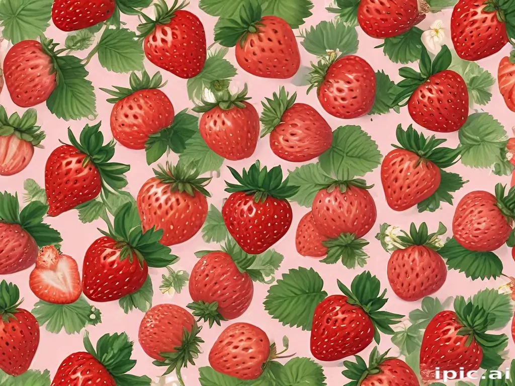 strawberry wallpaper aesthetic