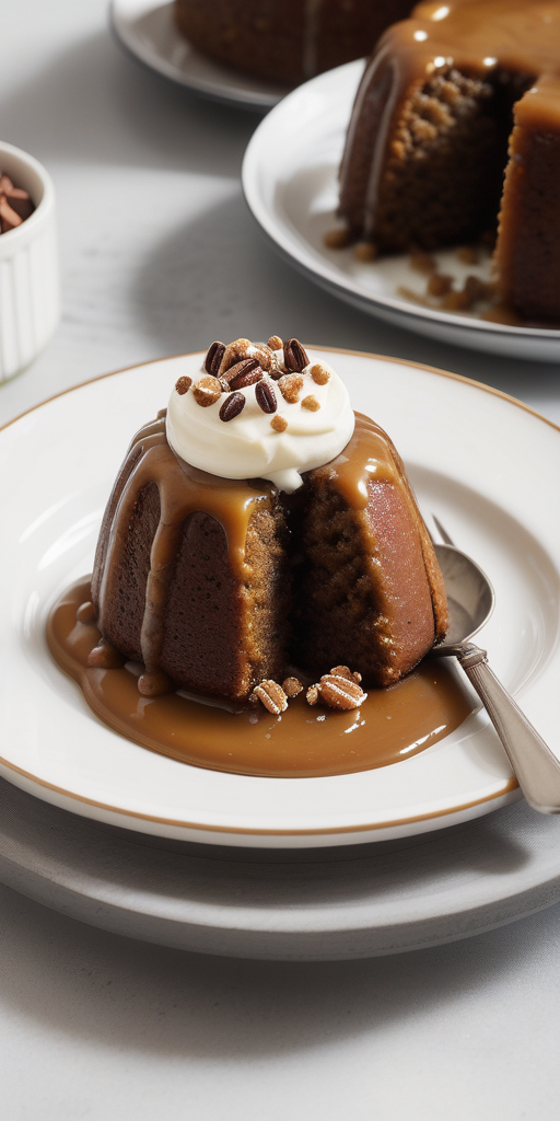 sticky toffee carrot cake pudding