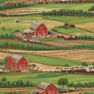 background of a farm