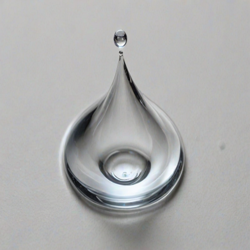 transparent water drop