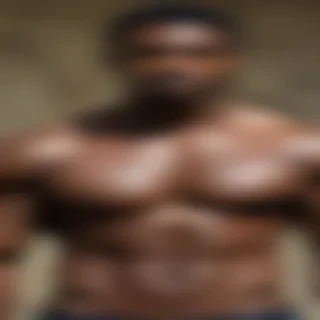 black shirtless man