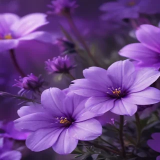 purple flowers background