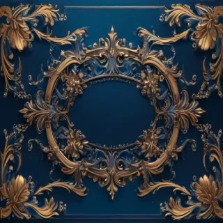blue border design