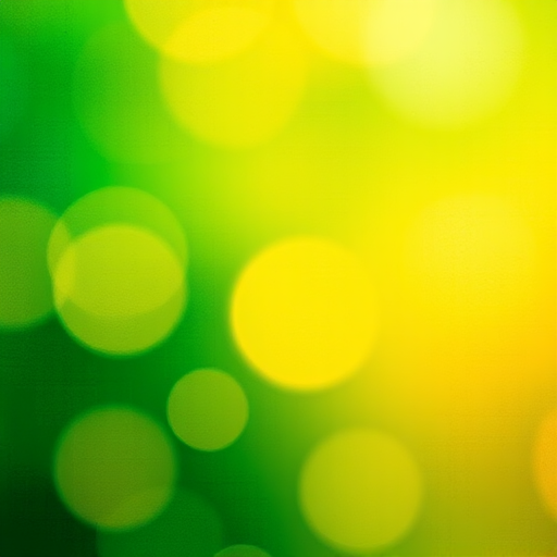 Create an abstract textured background with soft lighting, featuring blended colors of green, yellow, and orange, shot with a Canon EOS R5, 50mm lens, f/1.8, ISO 100, with a shallow depth of field and bokeh effect.