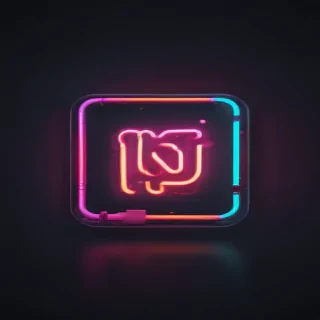 neon instagram logo