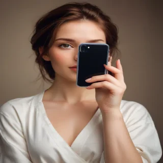 holding a phone