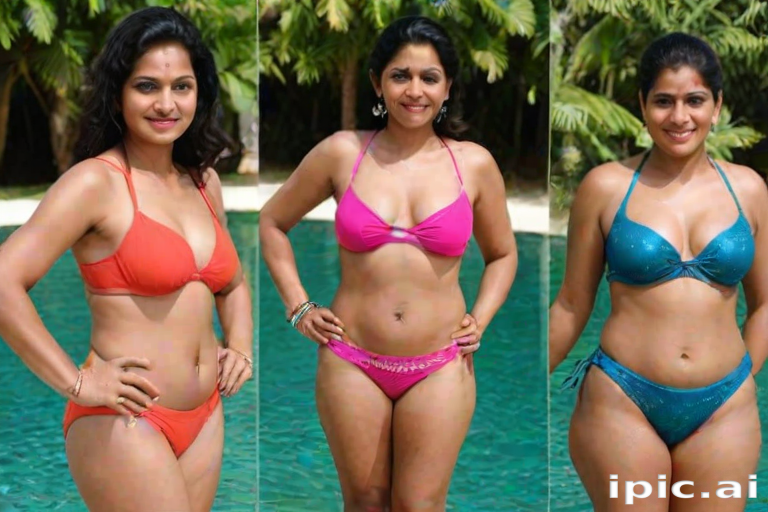 indian aunties bikini