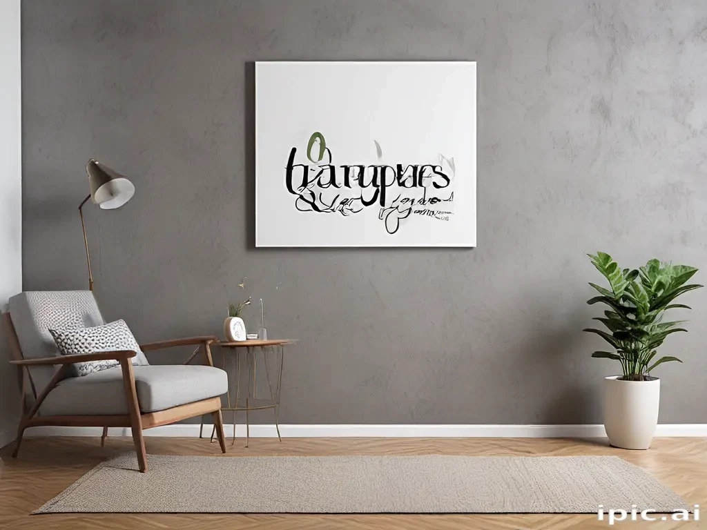 mockup wall art