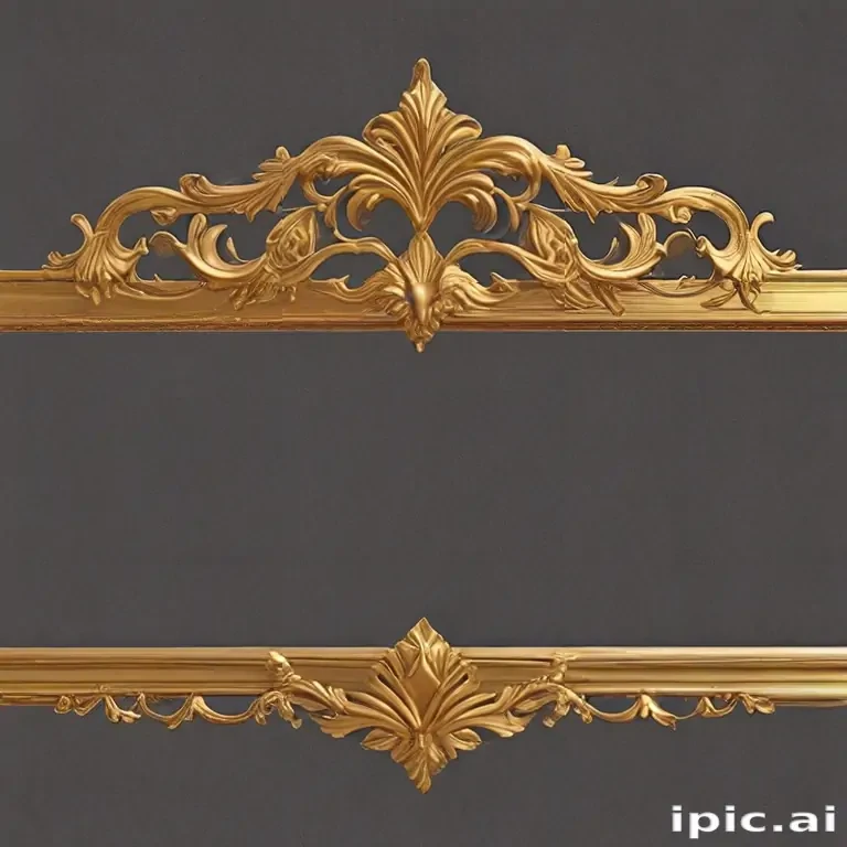 gold border transparent