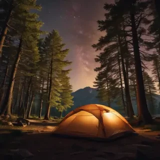 camping background pic