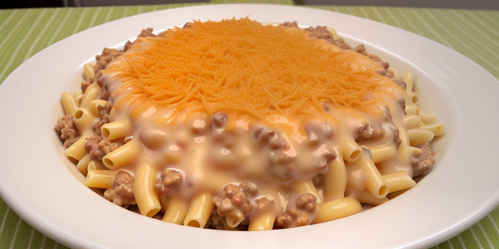 cheesy mac with ground beef