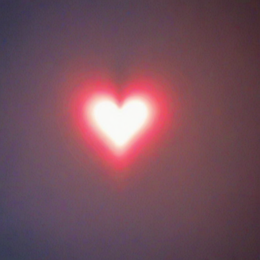 blurry heart
