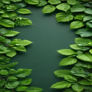 background green leaves