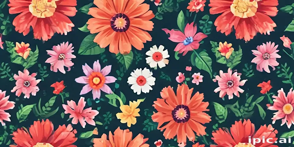 pixel flowers