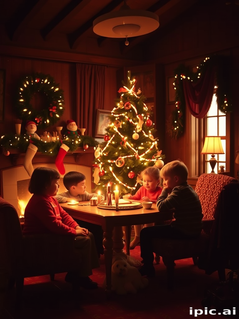 old fashioned christmas pictures